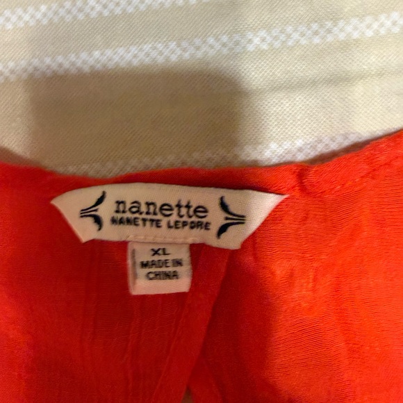 Nanette Lepore Bright Red Blouse - Picture 2 of 4